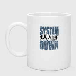 Кружка керамическая System of a Down большое лого