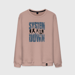 Мужской свитшот хлопок System of a Down большое лого