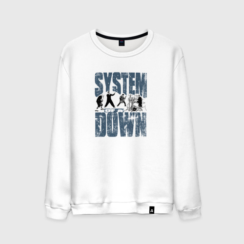Мужской свитшот хлопок System of a Down большое лого