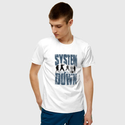 Мужская футболка хлопок System of a Down большое лого - фото 2