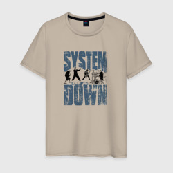 Мужская футболка хлопок System of a Down большое лого