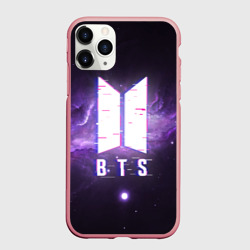 Чехол для iPhone 11 Pro Max матовый BTS spacе 3D БТС космос