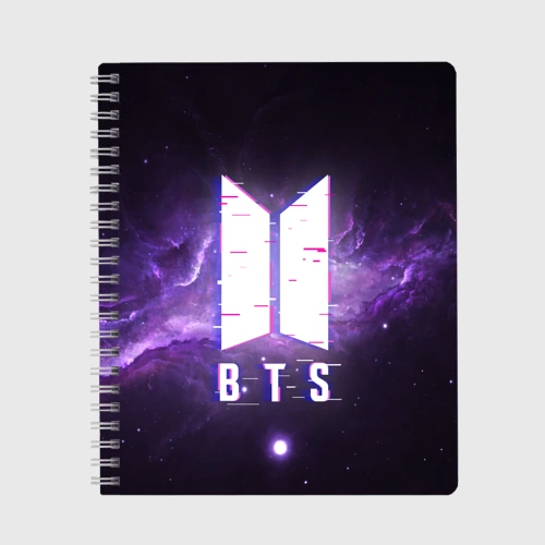 Тетрадь BTS spacе 3D БТС космос