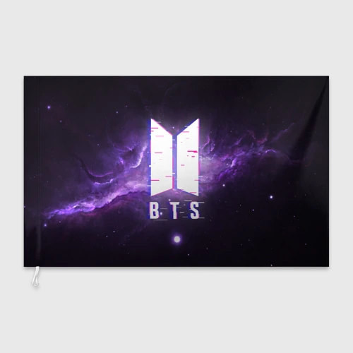 Флаг 3D BTS spacе 3D БТС космос