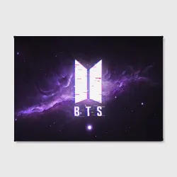 Холст прямоугольный BTS spacе 3D БТС космос - фото 2