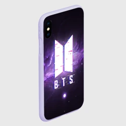 Чехол для iPhone XS Max матовый BTS spacе 3D БТС космос - фото 2