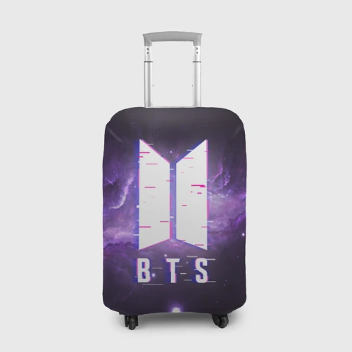 Чехол для чемодана 3D BTS spacе 3D БТС космос