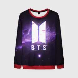 Мужской свитшот 3D BTS spacе 3D БТС космос