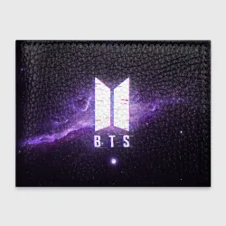 Обложка для студенческого билета BTS spacе 3D БТС космос