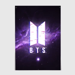 Постер BTS spacе 3D БТС космос