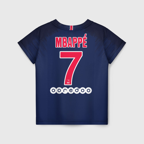 Детская футболка 3D Mbappe home 18-19, цвет 3D печать - фото 2