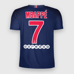 Мужская футболка 3D Slim Mbappe home 18-19