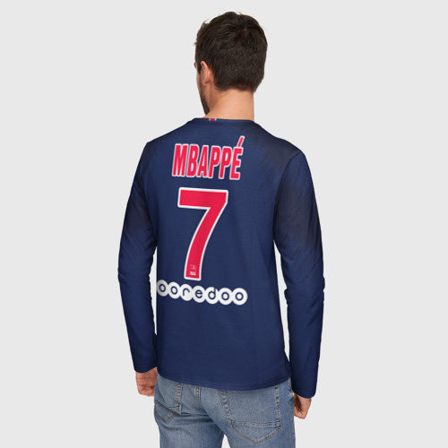 Мужской лонгслив 3D Mbappe home 18-19 - фото 4