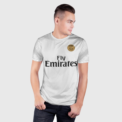 Мужская футболка 3D Slim Mbappe away 18-19 - фото 3