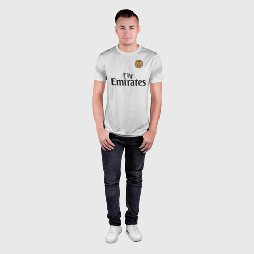 Мужская футболка 3D Slim Mbappe away 18-19 - фото 4