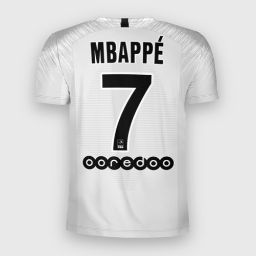 Мужская футболка 3D Slim Mbappe away 18-19 - фото 2