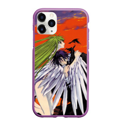 Чехол для iPhone 11 Pro Max матовый Code Geass Лелуша обнимает Ангел