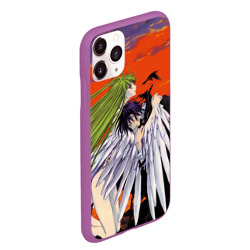 Чехол для iPhone 11 Pro Max матовый Code Geass Лелуша обнимает Ангел - фото 2