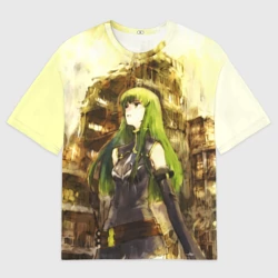 Женская футболка oversize 3D Code Geass art