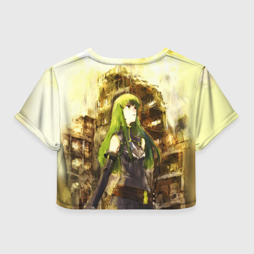 Женская футболка Crop-top 3D Code Geass art, цвет 3D печать - фото 2