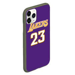 Чехол для iPhone 11 Pro матовый Lakers - фото 2