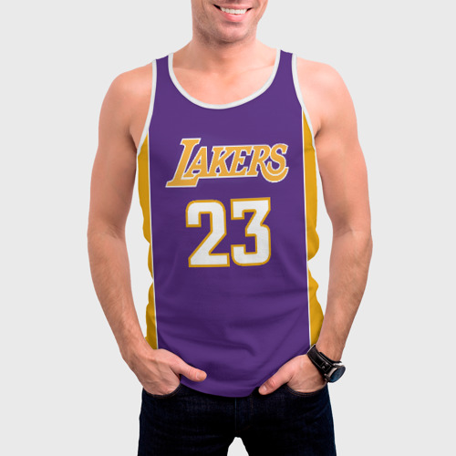 Мужская майка 3D Lakers - фото 3