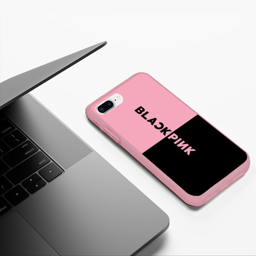 Чехол для iPhone 7Plus/8 Plus матовый Blackpink, цвет баблгам - фото 5