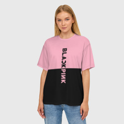 Женская футболка oversize 3D Blackpink - фото 2