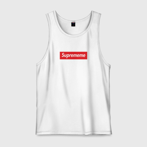 Мужская майка хлопок Suprememe, цвет белый