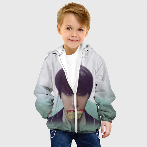 Детская куртка 3D BTS, цвет белый - фото 3