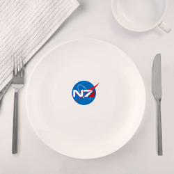 Набор: тарелка + кружка NASA N7 Mass Effect - фото 2