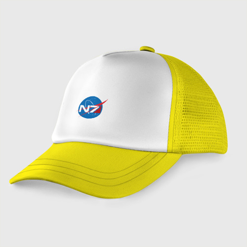 Детская кепка тракер NASA N7 Mass Effect, цвет желтый