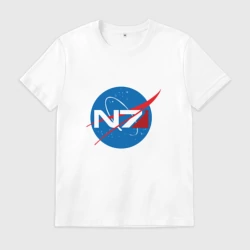 Мужская футболка хлопок NASA N7 Mass Effect