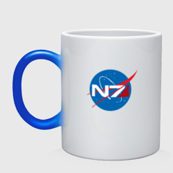 Кружка хамелеон NASA N7 Mass Effect