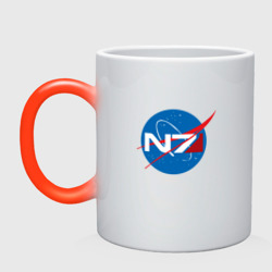 Кружка хамелеон NASA N7 Mass Effect