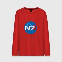 Мужской лонгслив хлопок NASA N7 Mass Effect