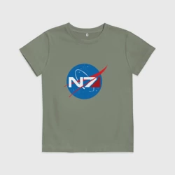 Детская футболка хлопок NASA N7 Mass Effect