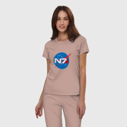 Женская пижама хлопок NASA N7 Mass Effect - фото 2