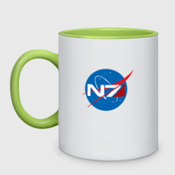 Кружка двухцветная NASA N7 Mass Effect