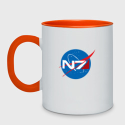 Кружка двухцветная NASA N7 Mass Effect