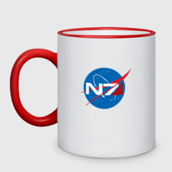 Кружка двухцветная NASA N7 Mass Effect