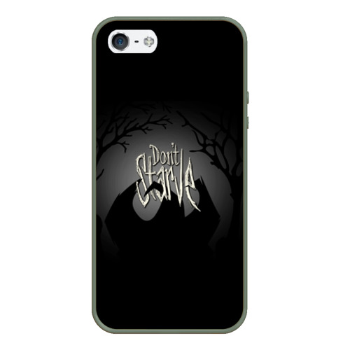 Чехол для iPhone 5/5S матовый Don't Starve, цвет темно-зеленый