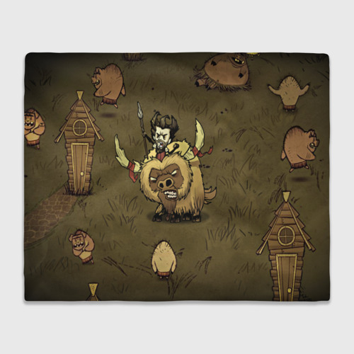 Плед 3D Don't starve, цвет 3D (велсофт)