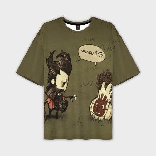 Мужская футболка oversize 3D Don't starve, цвет 3D печать