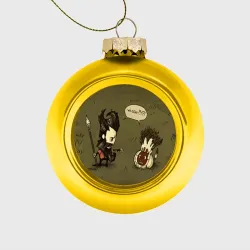 Ёлочный шар стеклянный/пластиковый Don't starve