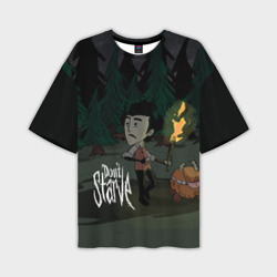 Мужская футболка oversize 3D Don`t starve