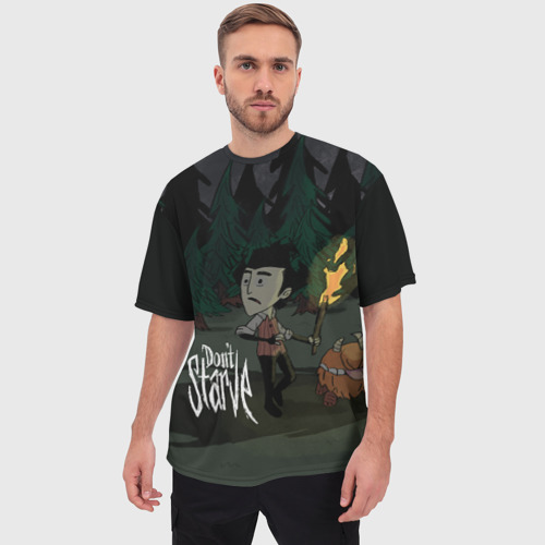 Мужская футболка oversize 3D Don`t starve, цвет 3D печать - фото 3