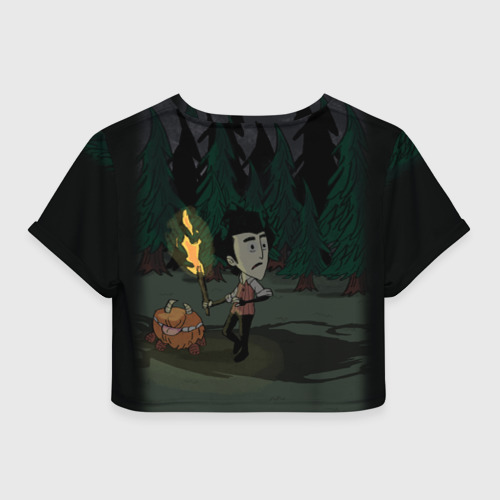 Женская футболка Crop-top 3D Don`t starve, цвет 3D печать - фото 2