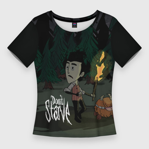 Женская футболка 3D Slim Don`t starve, цвет 3D печать