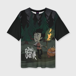 Женская футболка oversize 3D Don`t starve